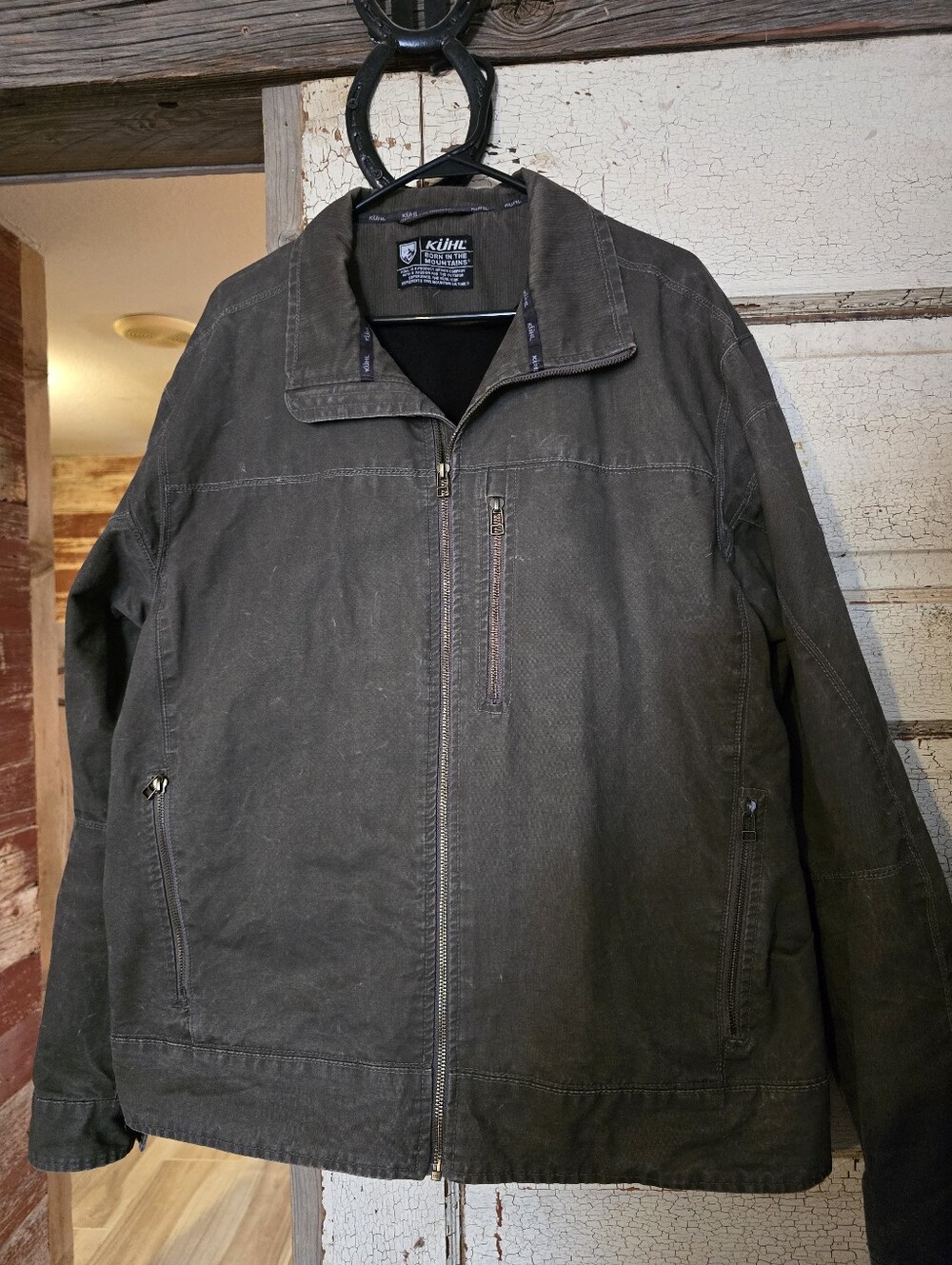 Kuhl Men's Burr Vintage Patina Distressed Style Jacket Sz XL